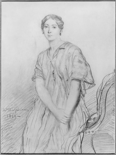 Portrait of Alice Ozy by Théodore Chassériau